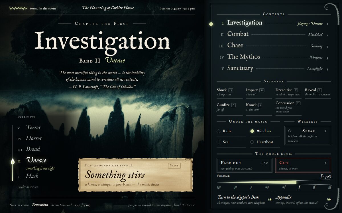Chapter opener, built by Opus 5.5, Investigate state on desktop
